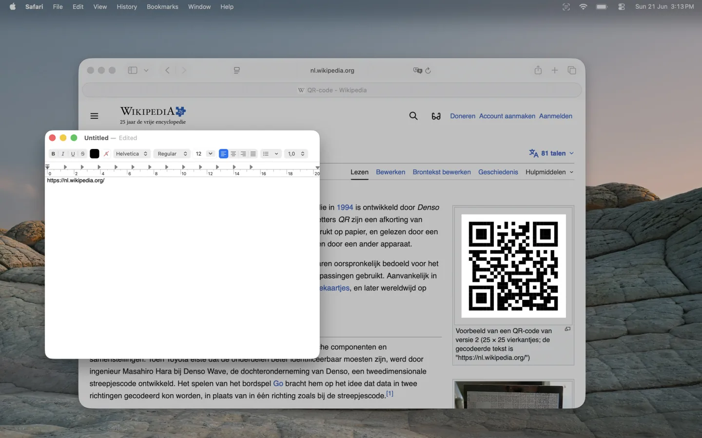 Captured QR code is copied to your clipboard
